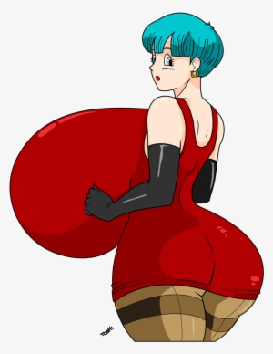 Bulma Trunks Majin Buu Red Human Hair Color Fictional - Bulma Big Boobs Gif