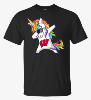 Unicorn Dabbing Hiphop Wisconsin Badgers T-shirt - Vw Unicorn T Shirt