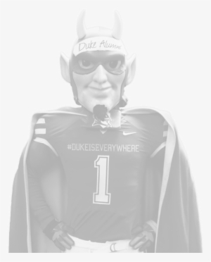 Duke Blue Devil Wearing A Cap With - Duke University