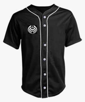 Adult Full Button Baseball Jersey - Black Png T Shirts