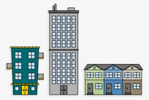 Apartment Building Png Download - Transparent Background Building Clipart