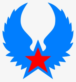 Red Star Blue Wings Svg Clip Arts 558 X 598 Px