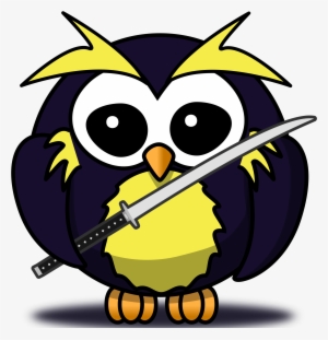 Big Image - Cartoon Owl Shower Curtain