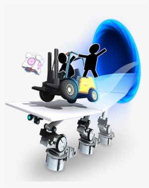 Enter The Aperture Science Enrichment Center And Experience - Portal Bridge Constructor Png