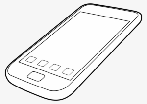 Iphone Ipad Clipart Png - Smartphone Black And White