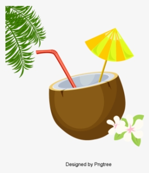 Delicious Coconut Creative Material Design, Coconut, - Illustration