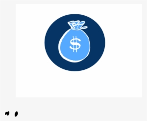 Blue Money Bag Svg Clip Arts 600 X 492 Px