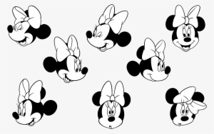 Minnie Mouse Logo Png Transparent - Minnie Mouse Faces