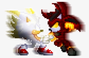 True Hyper Sonic Vs Hell Reaper Shadow By Mrmaclicious - Sonic The Hedgehog