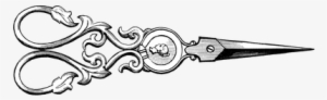 Vintage Scissors Transparent Background