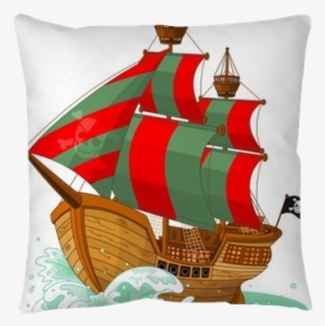 Pirate Ship Cartoon Stickers