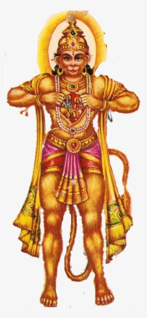 Lord Hanuman Colorfull Image With White Background - Maruti Hanuman