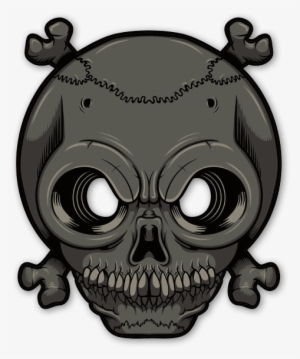 Glowing Eyes - Skull Sticker - Eye