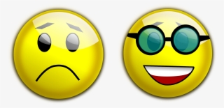 Happy Sad Face Png - Sad And Happy Clipart