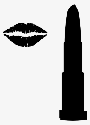Lipstick With Lips Clip Art - International Kissing Day 2018