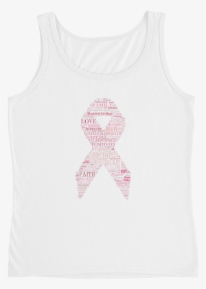 Image Of Pink Ribbon Breast Cancer Tank In Black, Grey, - Active Tank