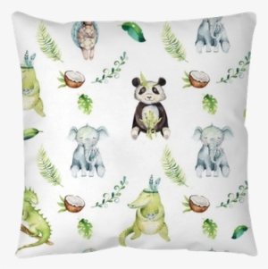 Watercolor Boho Tropical Drawing, Child Tropical Drawing, - Known To Cause Panda-monium Tribal Style Onesie , Cute