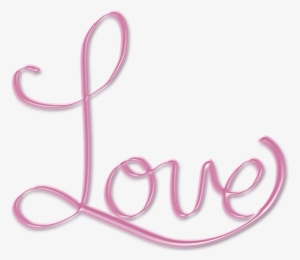 Pink Love Png Word Art Text By Crysluvsjim On Deviantart - Love Png