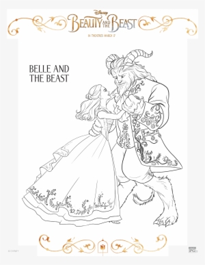 Beauty And The Beast Coloring Page-