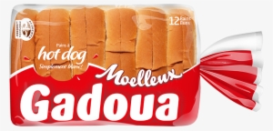 Hot Dog Buns - Gadoua Moelleux Thick Sliced White Bread