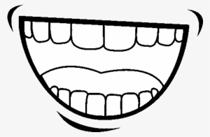 The Mouth Coloring Page - Sprechender Mund Comic