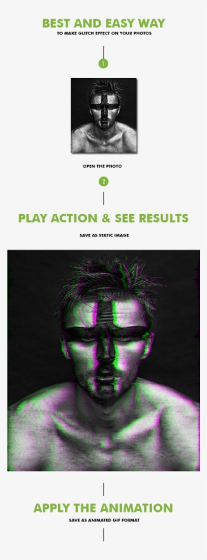 Gif Animated Glitch Photoshop Action - Influence People: Learn How To Win People Over And