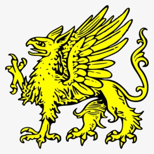 Symbol, Shield, Bird, Gold, Coat, Arms, Wings, Griffin - Griffin Passant