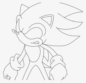 Sonic - Dark Sonic Coloring Pages
