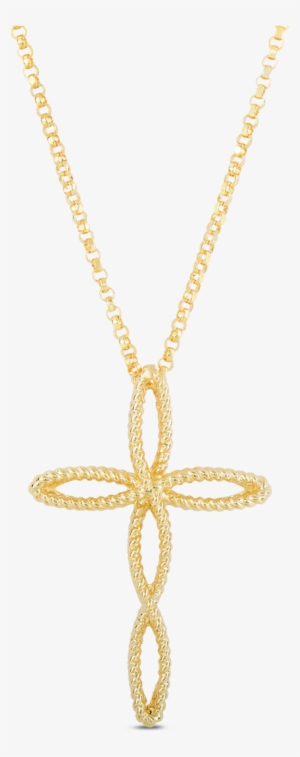 Roberto Coin Barocco 18k Yellow Gold Cross Pendant - Pendant