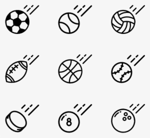 Linear Sports Balls - Sports Ball Vector Png