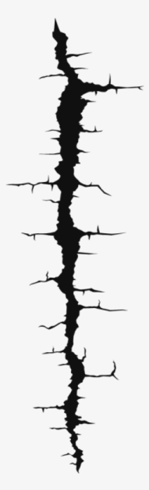 Crack Wall Png - Monochrome