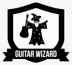 Black Guitar Wizard - Scholar Badges