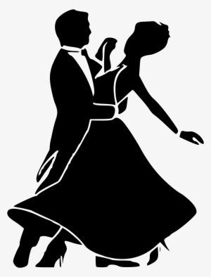 File - Ballroom - Svg - Black And White Ballroom Dance - 1000x1245 PNG ...