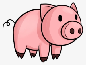 Line Art Clipart Cartoon - Little Red Hen Characters Pig