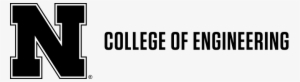 Black N To Left Of Nebraska Engineering Word Mark - University Of Nebraska Architecture Logo