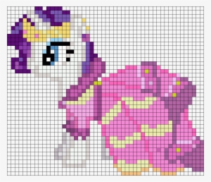 Gala Rarity My Little Pony Perler Bead Pattern / Bead - Mlp Pixelart Rainbow Dash Gala