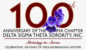The Centennial Celebration Of The Gamma Chapter Of - Delta Sigma Theta
