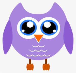 Owls Clipart Purple - Owl Clipart