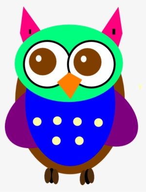 Owl Clipart Colorful - Cartoon Picture Of Colourful Owls