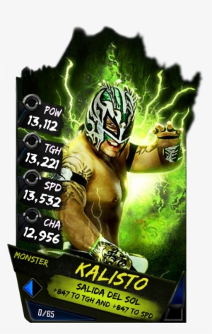 Kalisto S4 17 Monster - Wwe Supercard Monster Cards