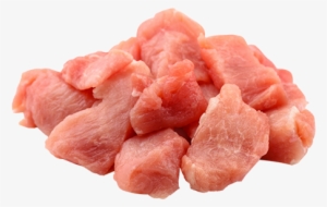 Diced Pork - Pork Fat Transparent
