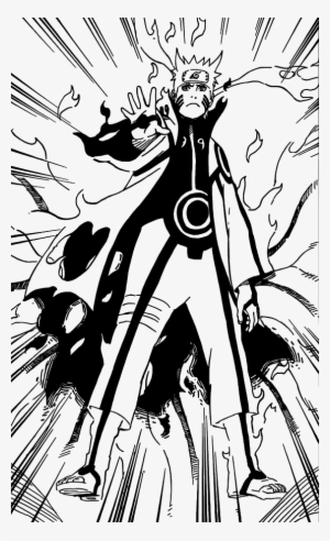 No Caption Provided - Naruto Nine Tails Mode Manga