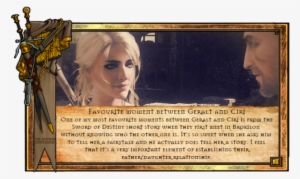 One Of My Most Favourite Moments Between Geralt And - Geralt Meet Ciri In Brokilon