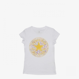 Girls Birthday Confetti Chuck Patch Youth T Shirt White - Active Shirt