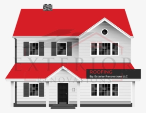 House With Roof Highlighted - House