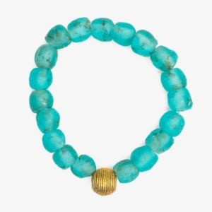 Recycledafricanglasscuff - Women Global Mamas Glass Pearls Bracelet Moss