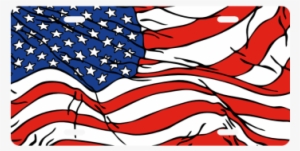 Usa Flag License Plate - United States Of America