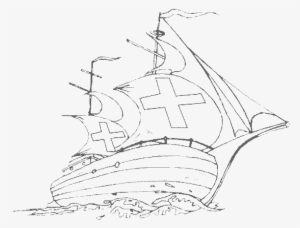 Columbus Fleets On Columbus Day Coloring Page - Coloring Book
