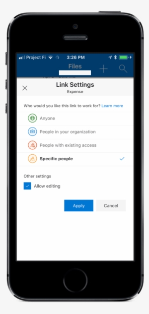 Onedrive For Ios Sharing - Salesforce1 Tablet And Phone
