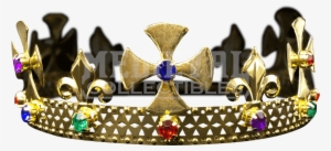 Multi-colored Gold Kings Crown - Crown